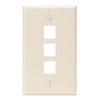 Leviton Wallplates Wp 3Port Sg La 41080-3TP